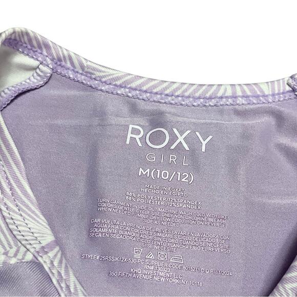 Roxy Girl’s Swim Set Size Medium Purple NWT - Picture 12 of 15